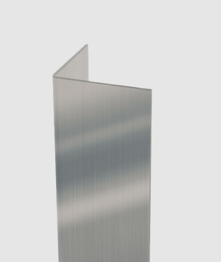 1.5" x 1.5" x 48" x 16 Gauge Stainless Steel Corner Guard, #4 Finish