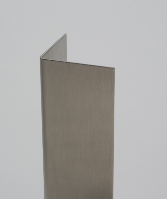 3" x 3" x 48" x 16 Gauge Stainless Steel Corner Guard, #4 Finish