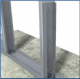 Midwall™ Knee Wall Brace Kit 2-1/2" Wall Width x 24" Height